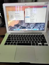 macbook air 13 inch mid 2011 no SSD white sports on screen see photo