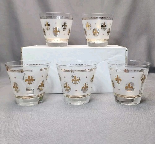 Occhiali Vintage Fleur de Lis Starlyte MCM Old Fashioned Lowball Rocks Occhiali