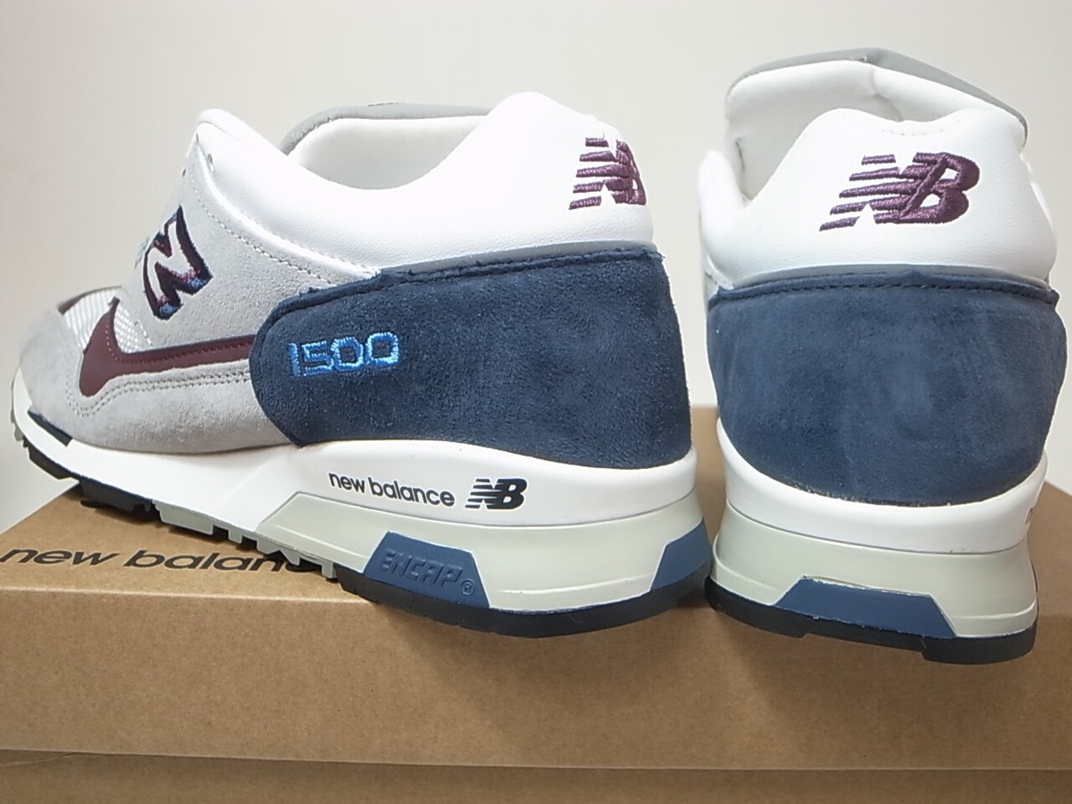 NEW BALANCE M1500NBR 1500 GRAY NAVY BURGUNDY MADE IN ENGLAND