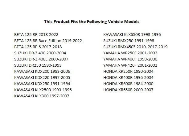 TUSK Motorcycle Enduro Lighting Kit Compatible with Honda XR650R/XR400R/XR250R - Изображение 2 из 2