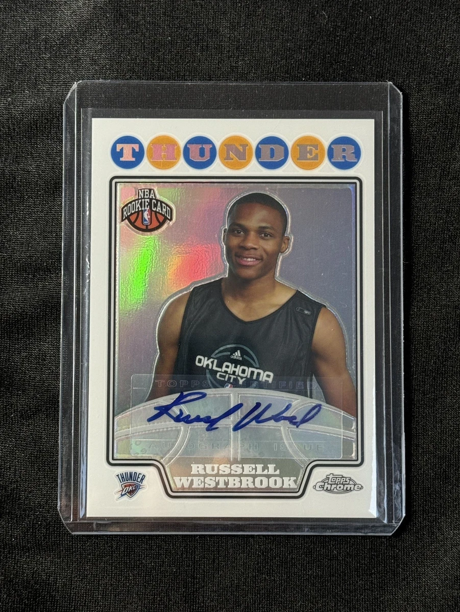 Topps Russell Westbrook Autographed Basketball Trading Cards for