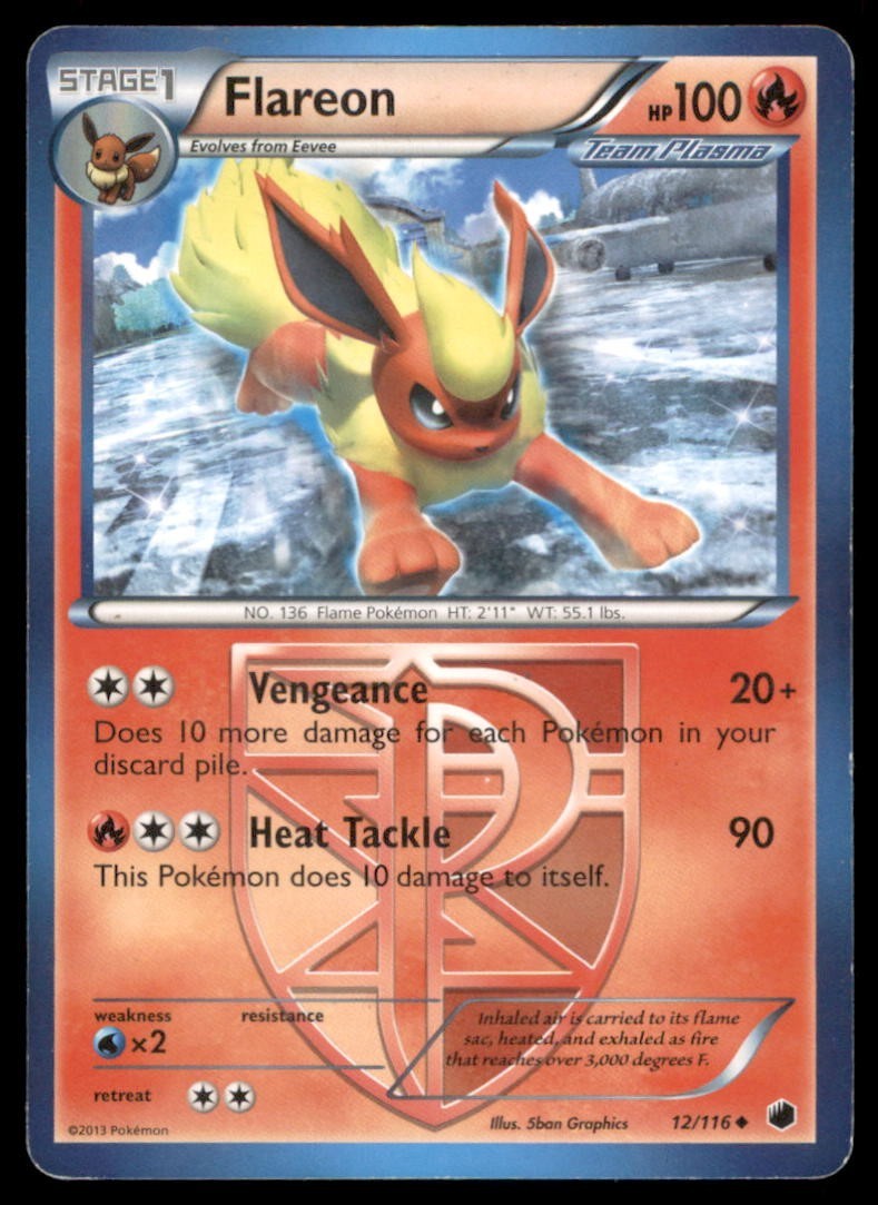 Pokemon TCG Flareon 12/116 Regular 