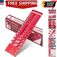 Thread Checker, 42 Nut and Bolt Thread Checker, Thread Gauge Solid Bolts with...