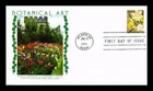US COVER BOTANICAL ART FIRST DAY ISSUE PANDA CACHET