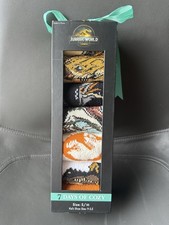 Jurassic World Kids Socks 7 Pack Gift Box Cozy Dinosaur S/M Shoe 9-2.5