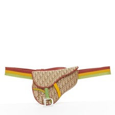 rara borsa cintura sella CHRISTIAN DIOR John Galliano 2004 Rasta Trotter monogram