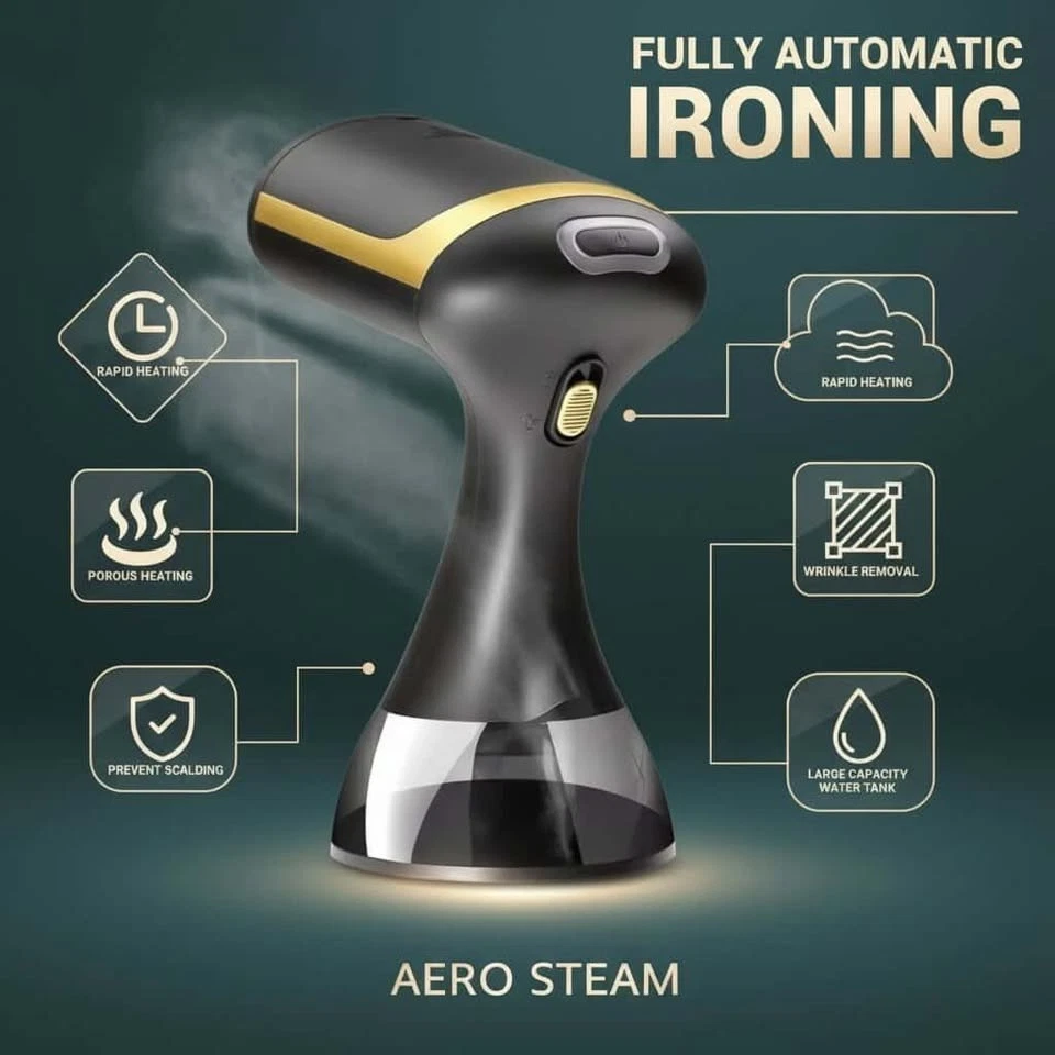 Portable Garment Steamer 1500W Handheld Clothes Steamer Fast Wrinkle Remover
Opens in a new window o