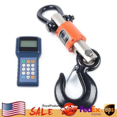 10000kg 10T HD Wireless Electronic Digital Hanging Crane Scale W/ Handheld Meter