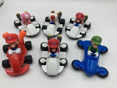 Lot of 6 Nintendo Mcdonalds Mario Kart Racers Mario Luigi Toad & Toadette VGC