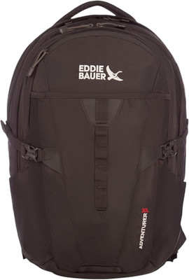 30L Black Adventurer Backpack - Organized, Hydration & Laptop Ready