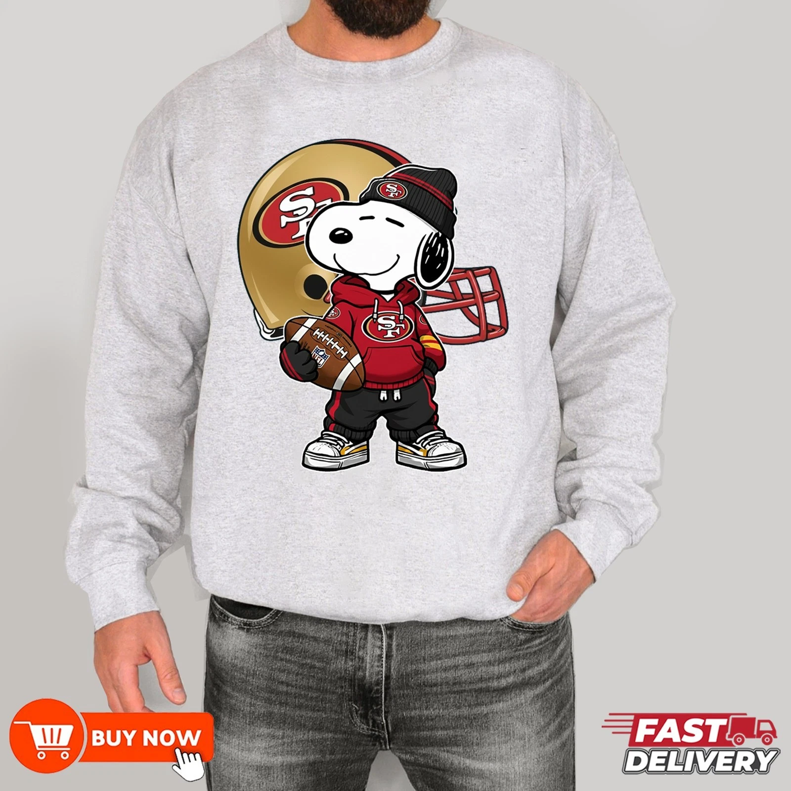 San Francisco 49ers Football Sweatshirt