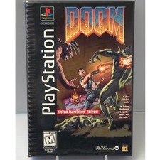 DOOM 1995 - PS1 Long Box - Complete (CIB) Reg Card & Foam Insert- Tested WORKING