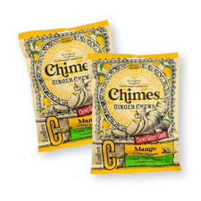 Chimes Mango Ginger Chews Candy 2 Pack 3.5 oz Pouch