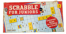 Vintage Scrabble für Junioren von Spear's Games 60er Jahre Retro Familien Brettspiel