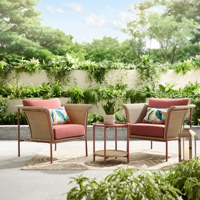 Better Homes & Gardens Trezza 3-Piece Steel and Wicker Outdoor