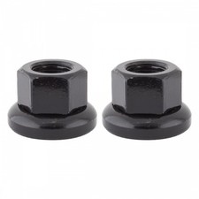 ORIGIN8 Cr-Mo Track Rear Axle Nuts HUB AXLE NUT OR8 CRMO RR M10x1.0 PR BK