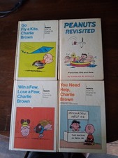 Charles M. Schulz Peanuts, Snoopy, Charlie Brown Hardcover Books(4) 1959-1974