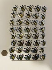 40 PCs Holographic Glitter Bee Stickers Spring Summer High Quality Stickers