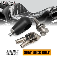 For Harley Motorcycle Seat Lock Push Pin 2 Keys Dyna Sportster Touring Road King