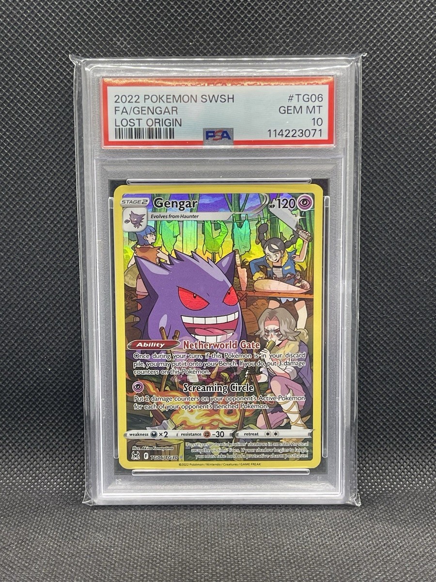 Gengar - TG06/TG30 PSA 10 Lost Origins Trainer Gallery Pokemon