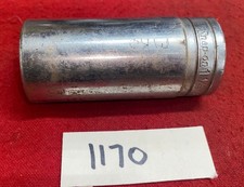 Snap-on Tools 1/2" Drive 6-Point SAE 1-1/8" Deep Socket TS361 USA