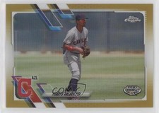 2021 Topps Pro Debut Chrome Gold Refractor 43/50 Yordys Valdes #PDC-107 7s2