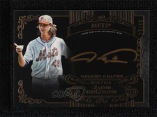 2015 Topps Five Star Golden Graphs 3/50 Jacob deGrom #GG-JD Auto 3g3