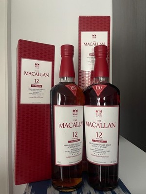The Macallan 12 Year Old-110 Proof-55%-0,7L-European Exclusive x 2 Flaschen
