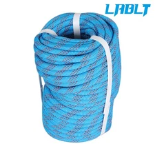 LABLT Blue And Red 3/8"×100' 3520 Lbs Strong Pulling Rope Braided Polyester Rope
