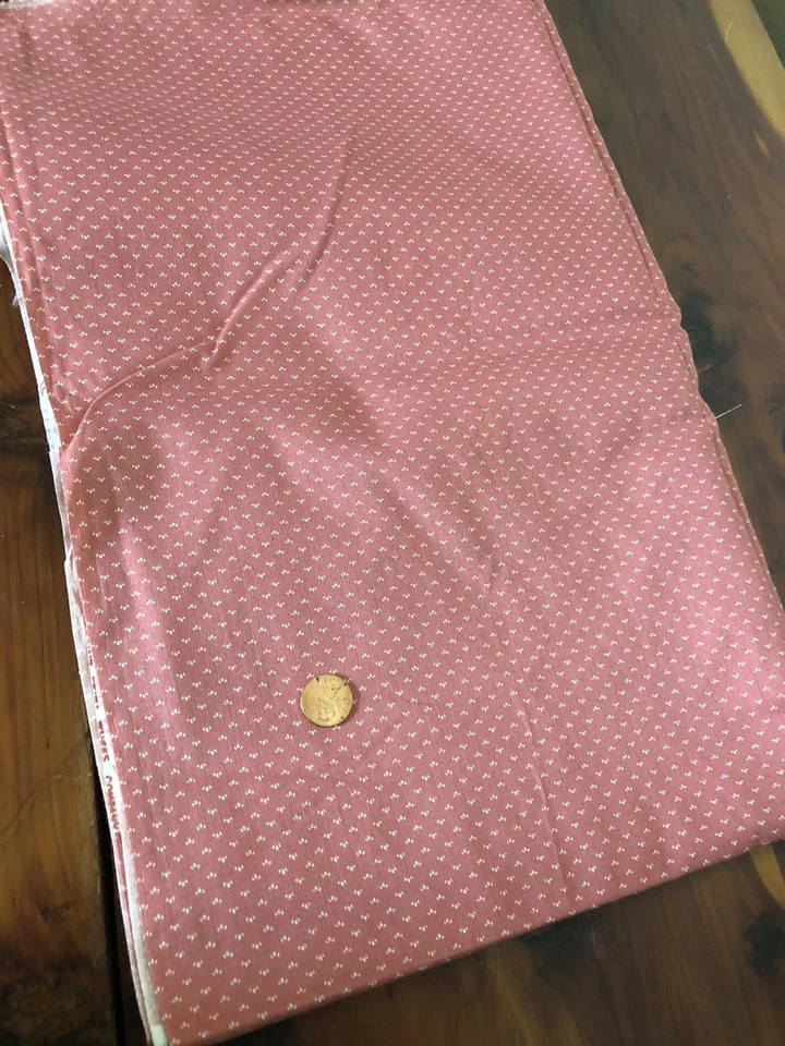 VIP Cranston Printworks Fabric OOP? Pink W/ Tiny Dots Almost 2 Yards 70” x 42” - Image 3 of 4
