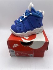 Nike Air More Uptempo Toddler Size 3C Blue/White