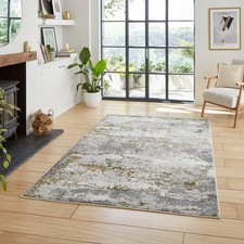 Artemis B9289A Gold Abstract 160x230cm Rug