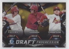 2019 Bowman Draft Gold Refractor 26/50 Zack Thompson Nolan Gorman #DPR-STL 0h28