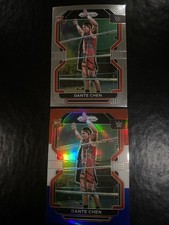 Dante Chen WWE 2022 Panini Prizm RC 2 Card Lot Card #119 Base And RWB