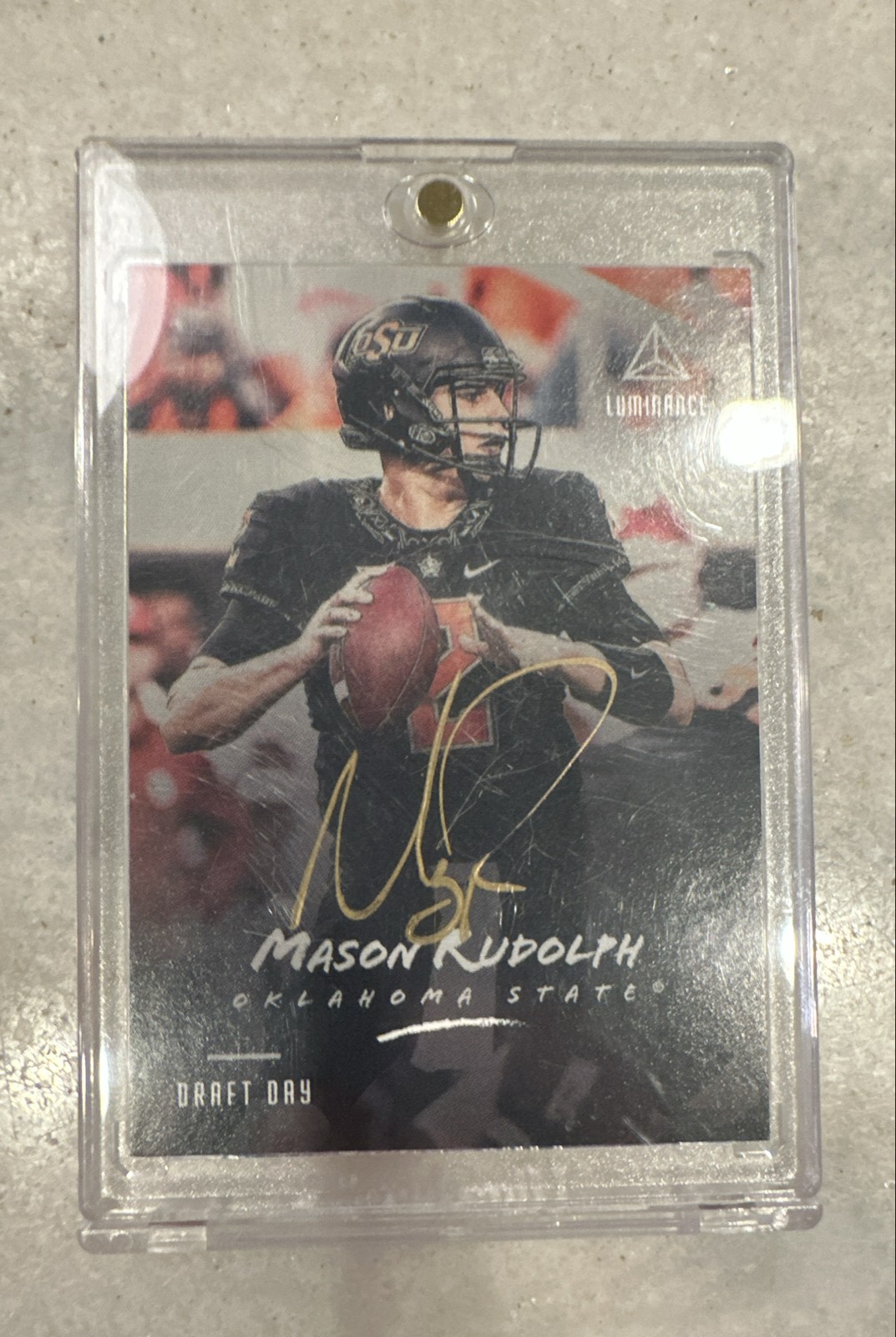 Mason Rudolph Panini Luminance Draft Day Signature #RIMR Base