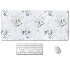 SSOIU Large Mouse Pad, Cute Floral Desk Mat for Desktop, Women Girls Waterpro...