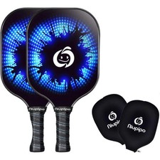 Niupipo Fiberglass Pickleball Paddle Set of 2 USAPA Approved Tournament - MX02
