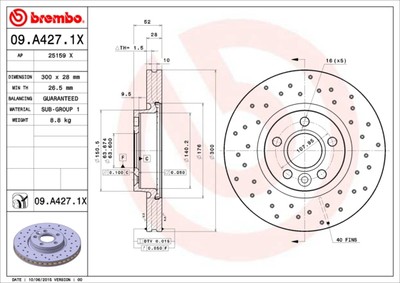 2 X Bremsscheibe Achse Vorne für Ford (Changan) Land Rover