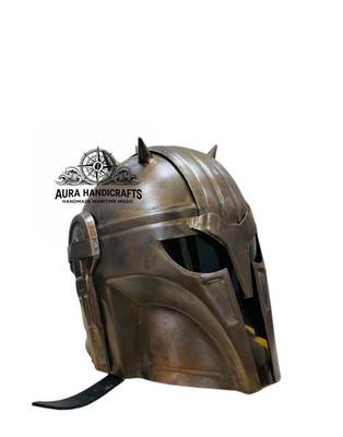 AURA Medieval Mandalorian Blacksmith Helmet Boba Fett Star Wars Helmet
