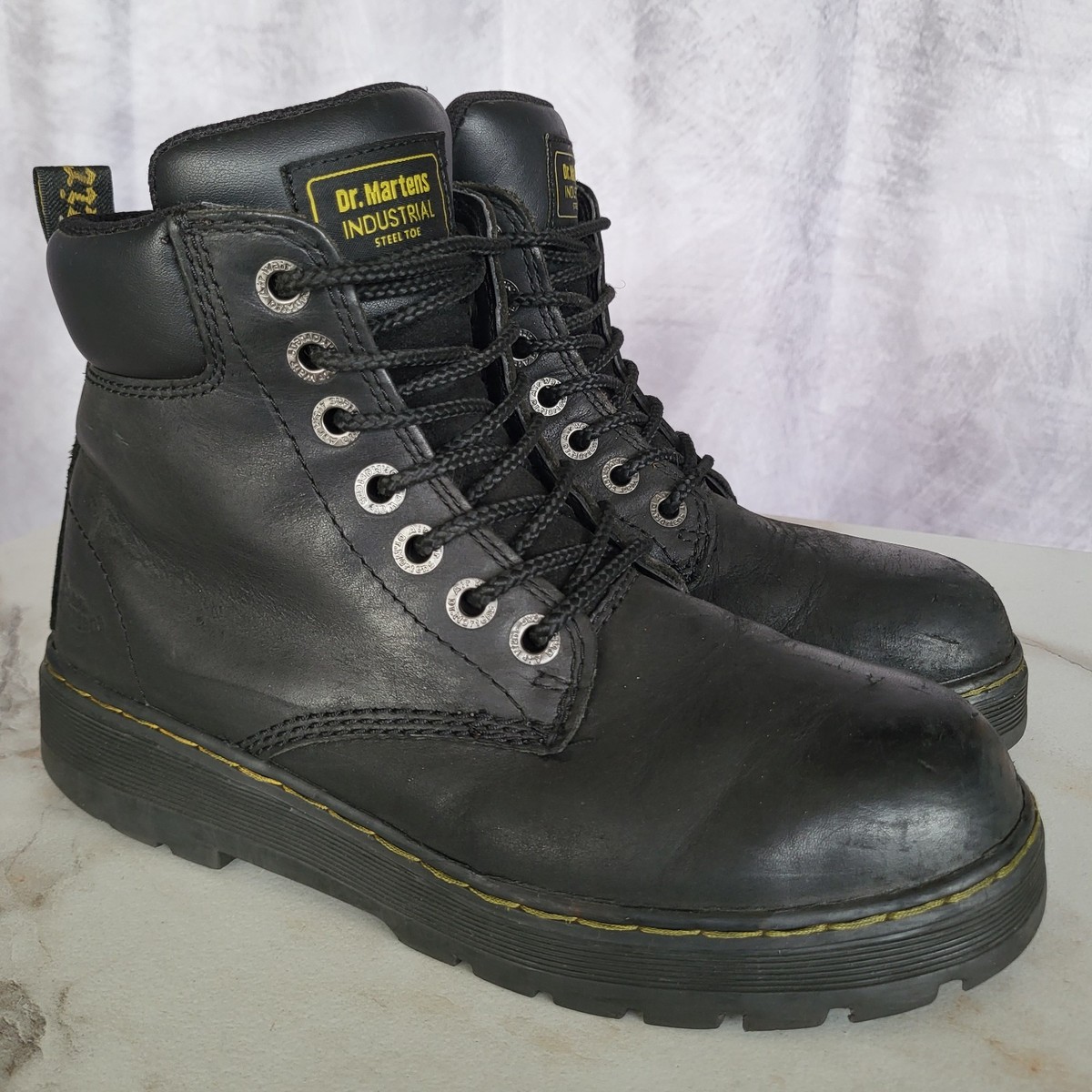Dr. Martens Industrial Winch Wyoming Steel Toe Black Boots Work Men’s 12 Amazon.com | Dr. Martens Work Winch Steel Toe Dark Brown  main image 3
