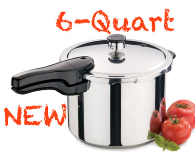 Presto 01264 6 Quarts Aluminum Pressure Cooker Silver - Brand New - Free Fast SH