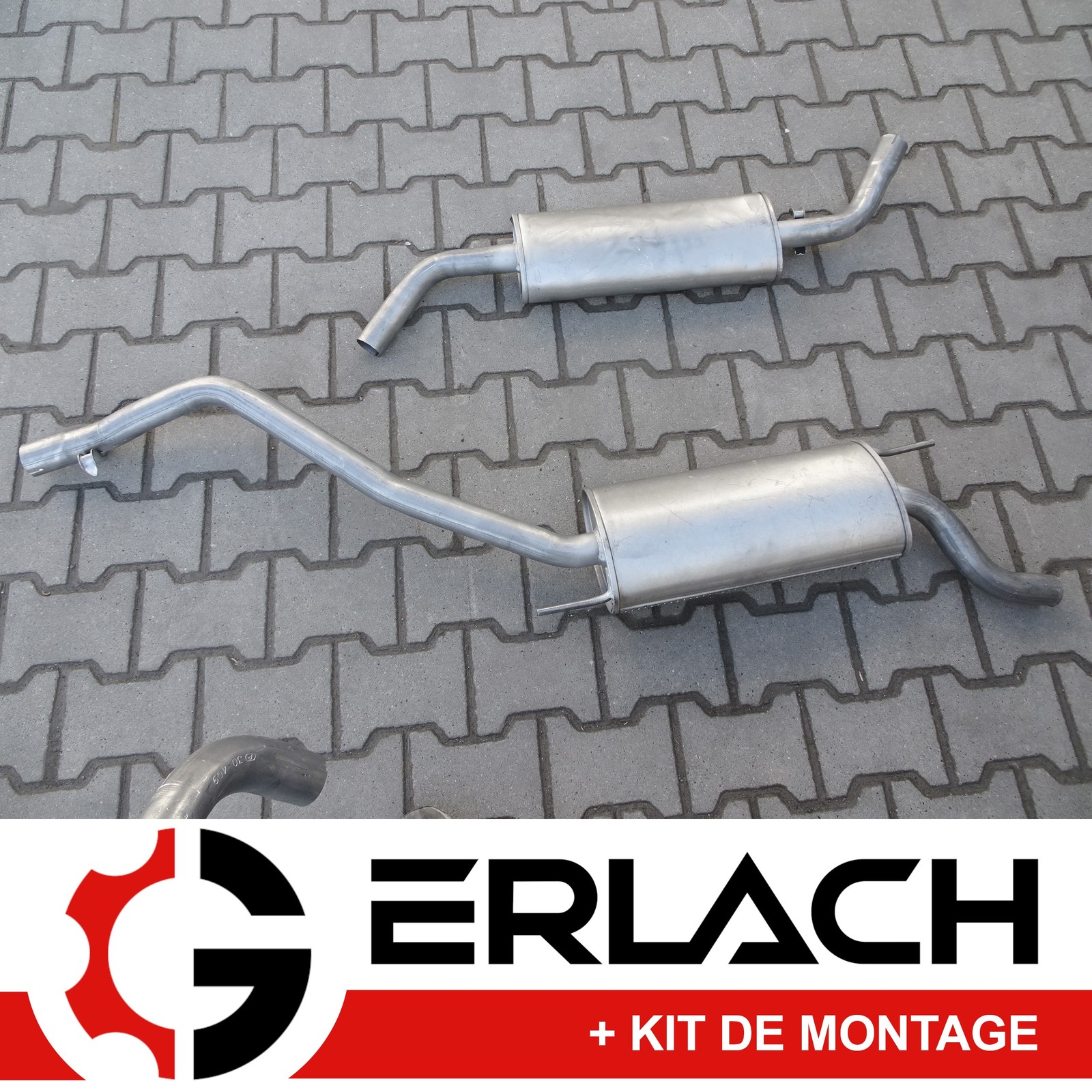 Silencieux VW T4 court haute réduction sonore pour moteurs diesel et essence 1.9 à 2.5