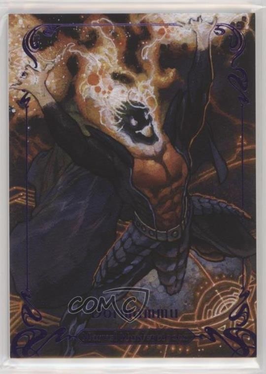 2018 Upper Deck Marvel Masterpieces Level 1 Epic Purple 11/199 Dormammu #32 0zp1
