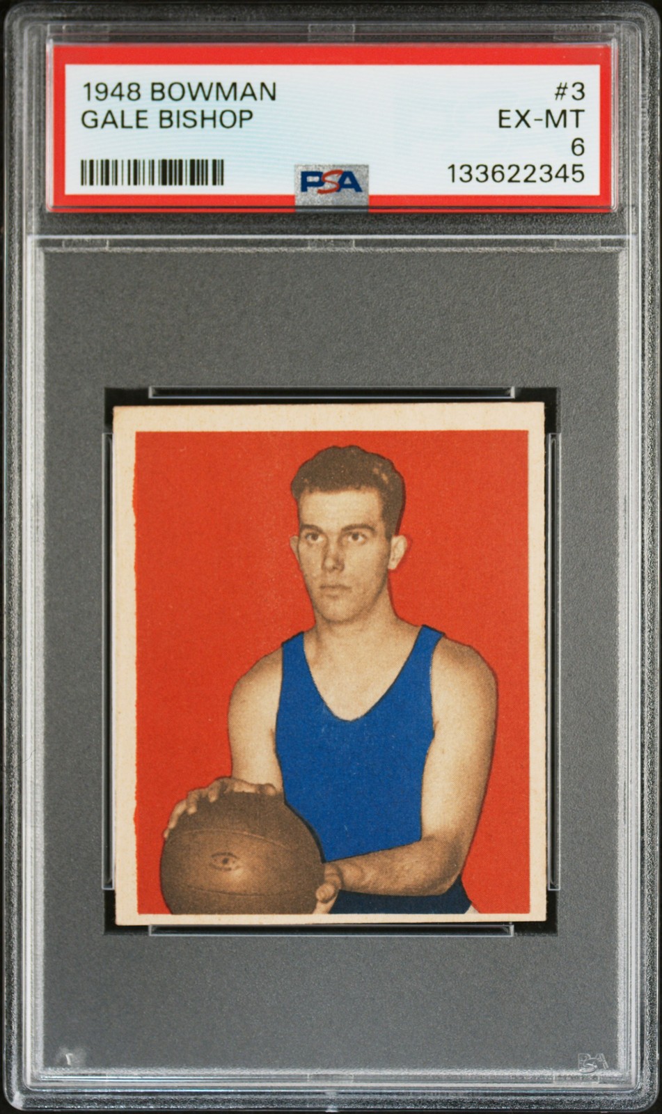 1948 BOWMAN #3 GALE BISHOP ROOKIE RC PSA 6