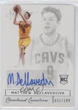 2013-14 Panini Signatures Rookie 51/199 Matthew Dellavedova #17 Auto 0o9