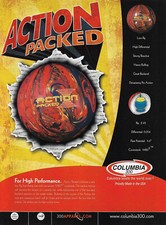 Columbia 300 Action Packed Bowling Ball with Bag