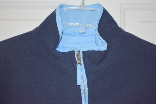 Athletic Works Jacket Women XL 16/18 Coat Blue Quilted Reversible Fleece - Picture 7 of 10