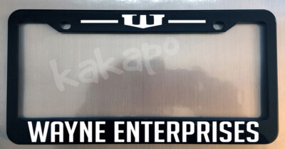 #ad #ad Wayne Enterprises Black License Plate Frame Batman fans $12.98