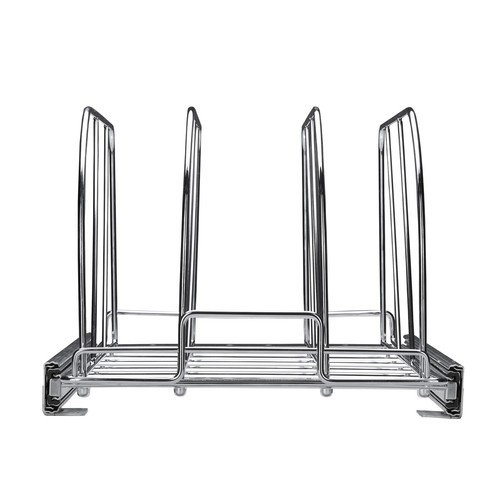 12" Pot and Pan Rack Pull Out Expandable Under Cabinet Organizer - Picture 11 of 12