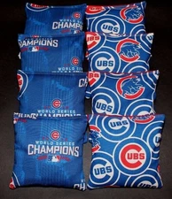 NEW! CHICAGO CUBS World Champs 8 ACA Regulation Cornhole Bean Bag Game Bags